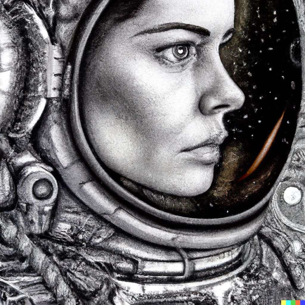 an astronaut, Peter Gric print